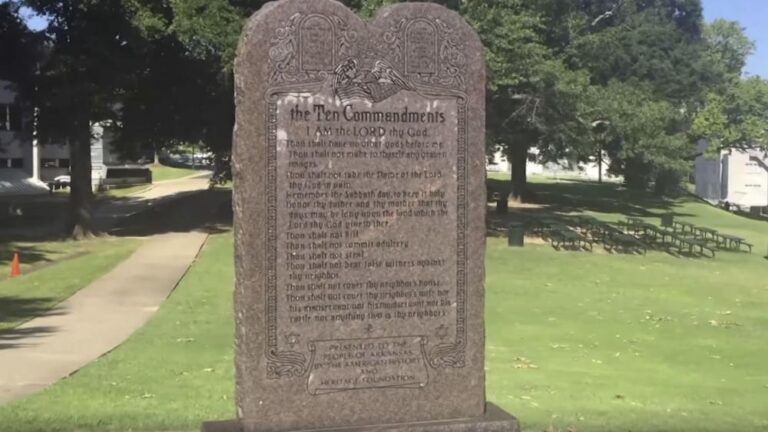 100-Year-Old Ten Commandments Monument Removed from Capitol