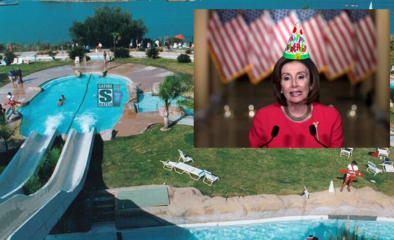 Pelosi Opens Water Park Just for Her & Grandkids