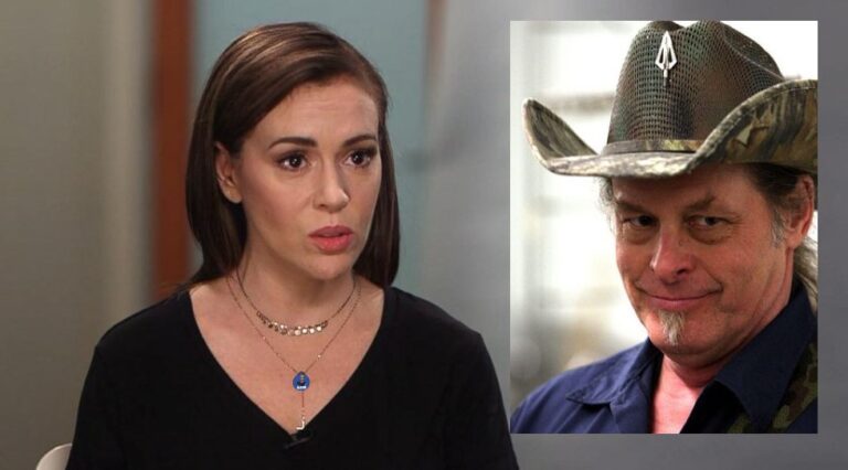 Ted Nugent Says Alyssa Milano Is “Stalking Him Like a Crazy Person”