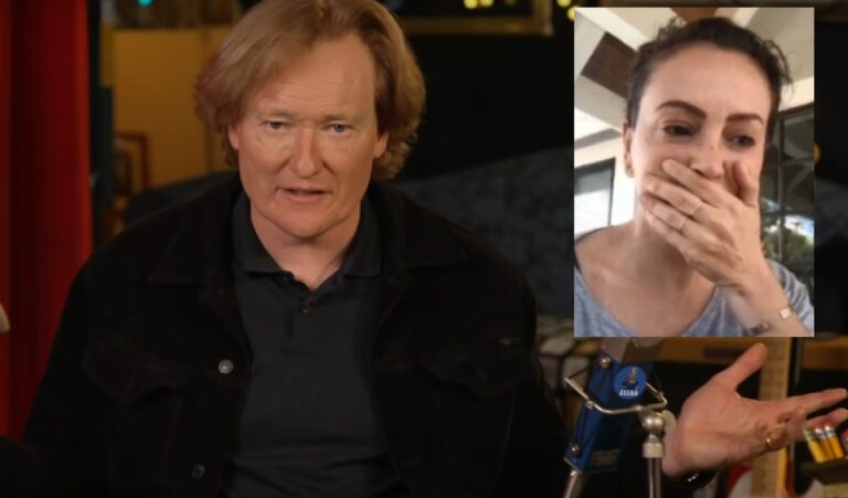 Conan O’Brien Admits He Bumped Alyssa Milano At Least a Dozen Times: “All She Does is Cry”