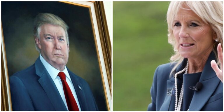 First Lady Biden Removes Trump’s Portrait from White House